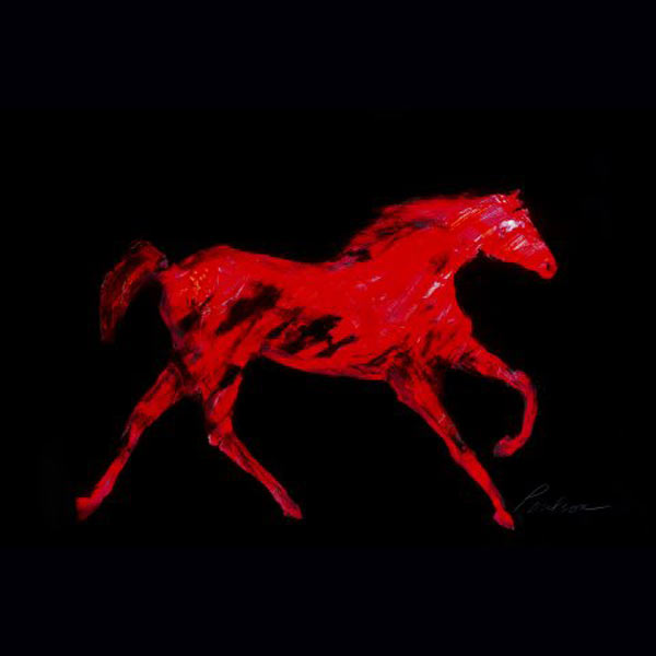 red horse by Karen Poulson | ArtworkNetwork.com