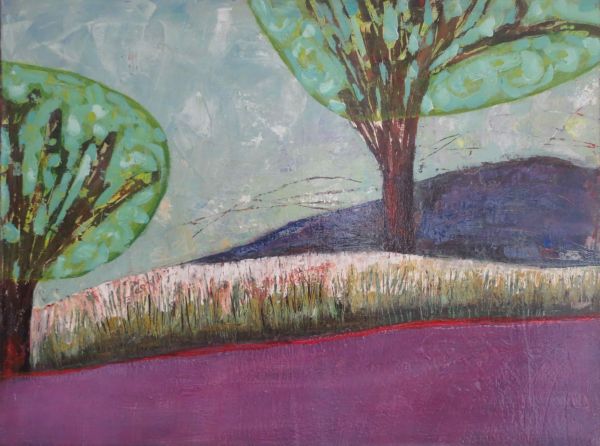 purple landscape by Sarah Van Beckum | ArtworkNetwork.com