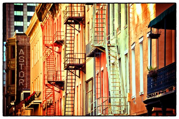 Colorful Ladders (New Orleans Louisiana) by Scott Takeda | ArtworkNetwork.com